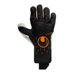 Uhlsport Supergrip+ Reflex Speed Contact TW-Handschuhe Schwarz Weiss Orange F01