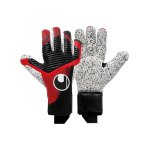 Uhlsport Powerline Supergrip+ Finger Surround TW-Handschuhe Schwarz Rot F01