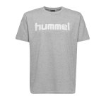 Hummel Cotton T-Shirt Logo Kids Grün F6140