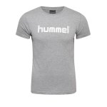 Hummel Cotton T-Shirt Logo Damen Grün F6140
