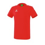 Erima Essential 5-C T-Shirt Rot Weiss