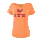 Erima Essential T-Shirt Damen Grau Schwarz