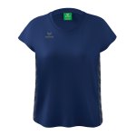 Erima Team Essential T-Shirt Damen Weiss Grau