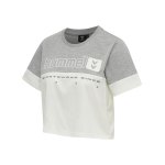 Hummel hmllgc Siw Cropped T-Shirt Damen Grau F2006