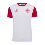 Hummel Dänemark Block T-Shirt Rot Weiss F3681