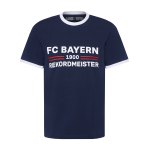 FC Bayern München Rekordmeister T-Shirt Blau