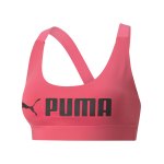 PUMA Mid Impact Fit Sport-BH Damen Pink F82