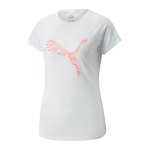 PUMA Run Logo T-Shirt Damen Weiss F02