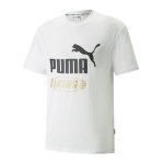 PUMA KING Logo T-Shirt Weiss F02