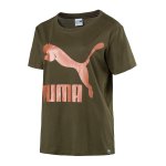 PUMA Archive Logo Tee T-Shirt Damen Khaki F14