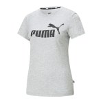 PUMA Essentials Logo T-Shirt Damen Grau F04