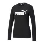 PUMA Essentials Logo Sweatshirt Damen Schwarz F01