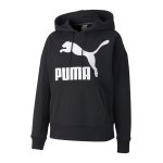 PUMA Classic Logo Hoody Damen Schwarz F01
