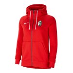 Nike SC Freiburg Fleece Kapuzenjacke Damen Rot F657