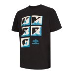Umbro Zuma Graphic T-Shirt Schwarz F60