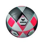 Erima Hybrid Match Spielball Silber Rot