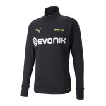 PUMA BVB Dortmund Training Fleece Sweatshirt Kids Schwarz F05