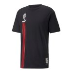 PUMA AC Mailand FtblCulture T-Shirt Schwarz Rot F01