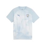PUMA Manchester City Prematch Shirt Kids 2023/2024 Silber F01