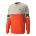 PUMA Power Colorblock Sweatshirt Beige F64