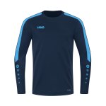 JAKO Power Sweatshirt Blau Weiss F400