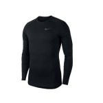 Nike Pro Warm langarm Shirt Grau Schwarz F036