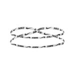 Nike Fixed Lace Haarband Weiss Schwarz F101