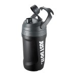 Nike Fuel Chug Trinkflasche Schwarz Grau F058