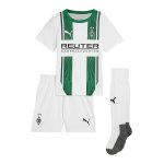 PUMA Borussia Mönchengladbach Minikit Home mit Sponsor 2024/2025 Kids Weiss F01