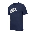 Nike Icon Futura T-Shirt Tall Grau Weiss F017