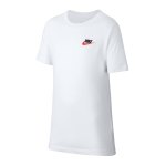 Nike Futura T-Shirt Kids Weiss Rot F101