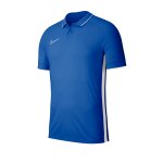 Nike Academy 19 Poloshirt Blau Weiss F463
