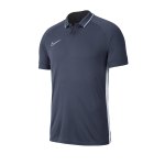 Nike Academy 19 Poloshirt Blau Weiss F463