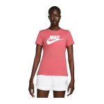 Nike Essential T-Shirt Damen Rosa Weiss F609