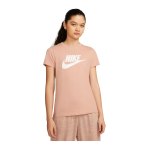 Nike Essential T-Shirt Damen Rosa Weiss F609