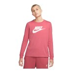 Nike Essential Sweatshirt Damen Rosa Weiss F609