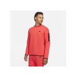 Nike Tech Fleece Crew Sweatshirt Rot Schwarz F605