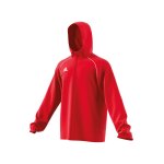 adidas Core 18 Rain Jacket Jacke Rot Weiss