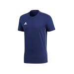 adidas Core 18 Tee T-Shirt Blau Weiss