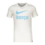 Nike FC Barcelona Swoosh T-Shirt Kids Weiss F133