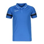 Nike Academy 21 Poloshirt Kids Blau Weiss F453