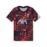 Nike FC Liverpool Trainingsshirt Kids Schwarz F010