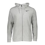 Nike Dri-FIT Fleece Kapuzenjacke Grau F276