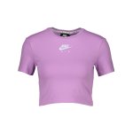 Nike Air Crop T-Shirt Damen Schwarz Weiss F010