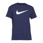 Nike Swoosh T-Shirt Grau Weiss F063