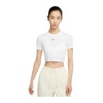 Nike Essential Cropped T-Shirt Damen Weiss F100