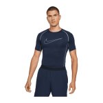 Nike Pro Shortsleeve Shirt Blau Lila F451