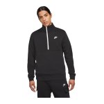 Nike Club HalfZip Sweatshirt Schwarz F010