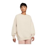 Nike Oversized Fleece Sweatshirt Damen Rosa F864