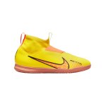 Nike Jr Air Zoom Mercurial Superfly IX Academy IC Halle Kids Lucent Gelb Rosa F780